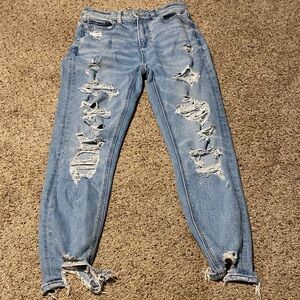 American Eagle Outfitters Light Blue Distressed Jeans/Jeggings